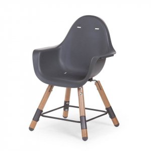 Chaise haute évolutive evolu 2 gris anthracite Childhome
