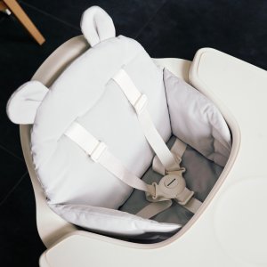 Coussin pour chaise haute déperlant gris Childhome