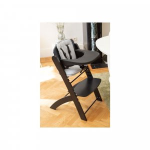 Chaise haute évolutive evosit noire + tablette Childhome