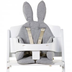 Coussin de chaise haute rabbit gris Childhome