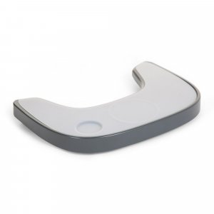 Tablette chaise evolu 2 grise et set en silicone Childhome