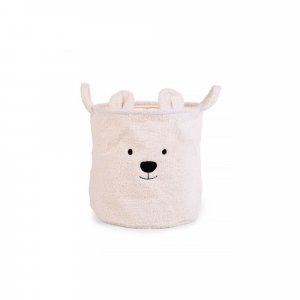 Panier de rangement teddy 40 cm écru Childhome