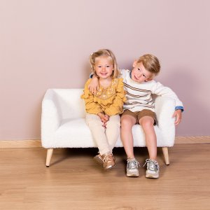 Banc pour enfants teddy blanc Childhome