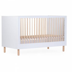 Chambre bébé duo lit 70x140cm + commode à langer wonder white Childhome
