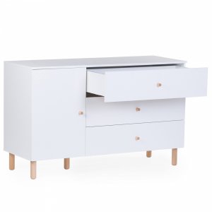 Commode wonder white avec plan à langer Childhome