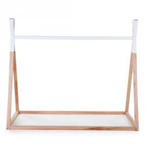 Lit tipi 70x140cm naturel/blanc Childhome