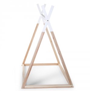 Lit tipi 70x140cm naturel/blanc Childhome