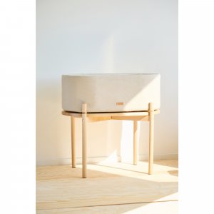 Berceau évolutif en lin beige Childhome