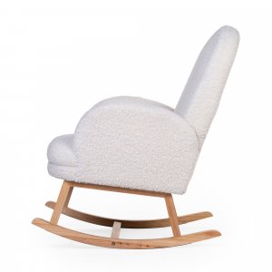 Fauteuil à bascule teddy ecru Childhome
