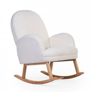 Fauteuil à bascule teddy ecru Childhome