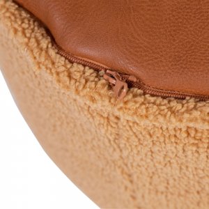 Pouf enfant teddy bear beige en bouclette - 40 cm Childhome