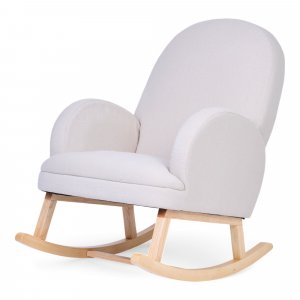 Fauteuil à bascule en lin beige Childhome
