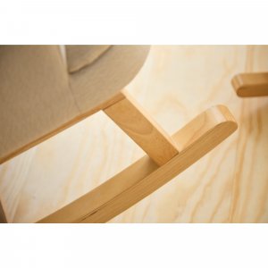 Fauteuil à bascule en lin beige Childhome