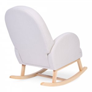 Fauteuil à bascule en lin beige Childhome
