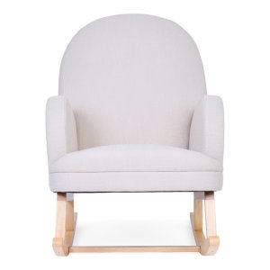 Fauteuil à bascule en lin beige Childhome