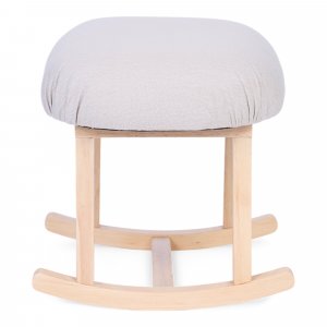 Repose-pieds à bascule en lin beige Childhome