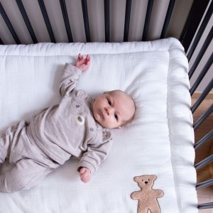 Parc bébé 97 hêtre noir - 75 x 95 cm Childhome