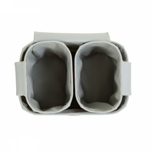 Lot de 3 paniers de rangement à suspendre gris Childhome