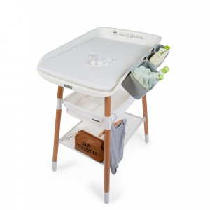 Lot de 3 paniers de rangement à suspendre gris Childhome