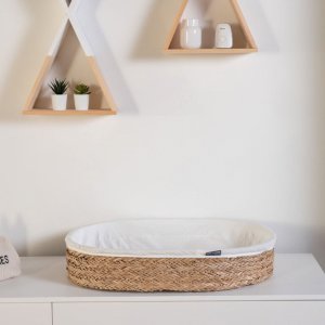 Panier à langer avec matelas 70x50cm sea grass Childhome