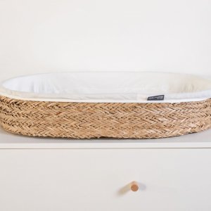 Panier à langer avec matelas 70x50cm sea grass Childhome