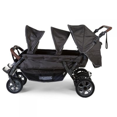 Poussette multiplaces 6 enfants noir