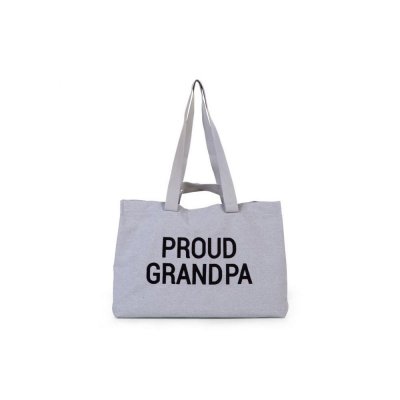 Sac à langer proud grandpa en toile gris