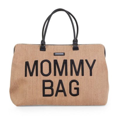 Sac à langer mommy bag raffia