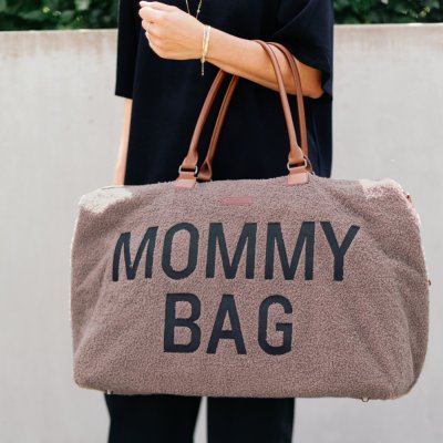 Sac à langer mommy bag teddy brun doux