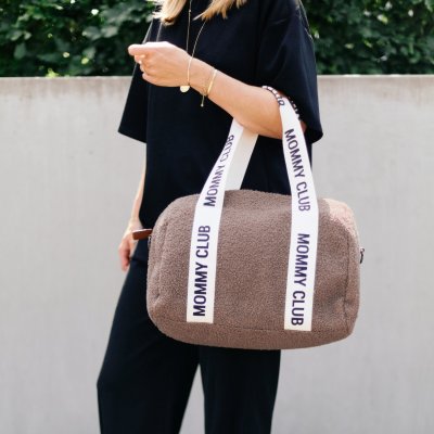Sac à langer mommy club signature teddy brun doux