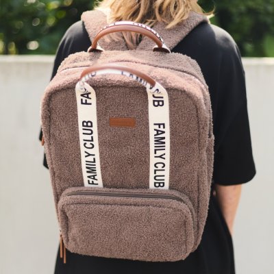Sac à dos à langer family club signature teddy brun doux