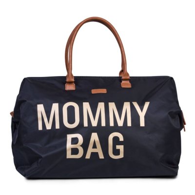 Sac à langer mommy bag noir et or