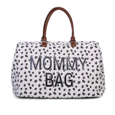 Sac à langer mommy bag canvas léopard