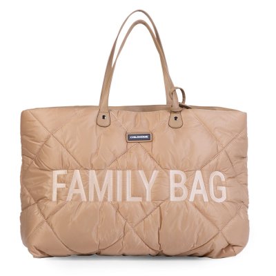 Sac à langer family bag matelassé beige