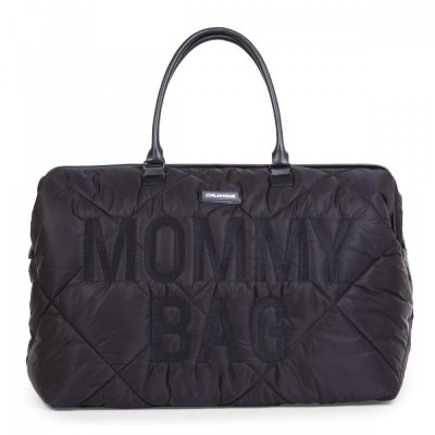 Sac à langer mommy bag matelassé noir