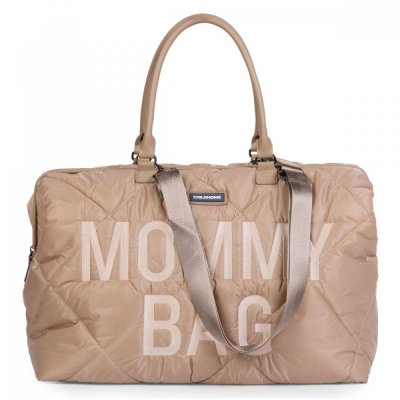 Sac à langer mommy bag matelassé beige