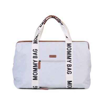 Sac à langer mommy bag signature canvas écru