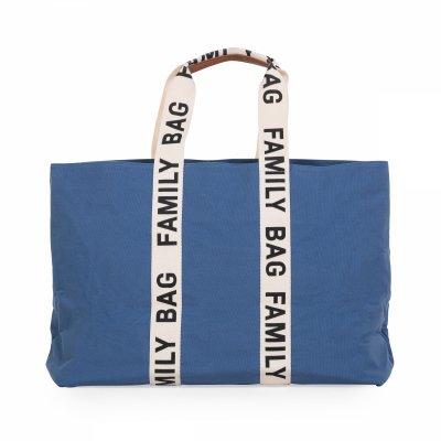 CHILDHOME Sac à langer family bag signature canvas indigo