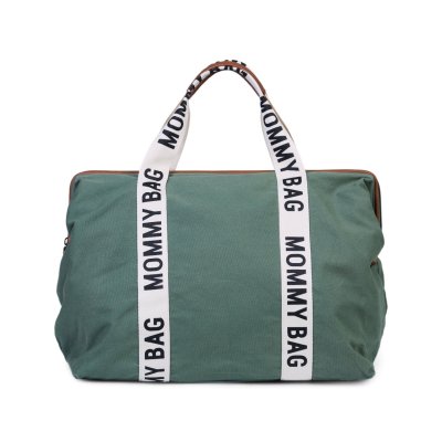 Sac à langer mommy bag signature canvas vert