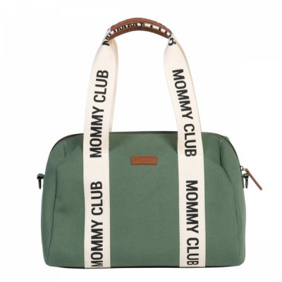 Sac à langer mommy club signature canvas vert