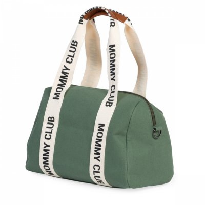 Sac à langer mommy club signature canvas vert
