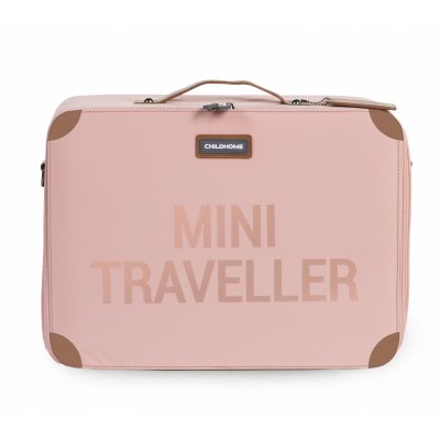 Valise enfant mini traveller rose et cuivre
