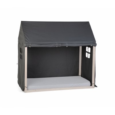 CHILDHOME Toile pour lit cabane 70 x 140 cm anthracite