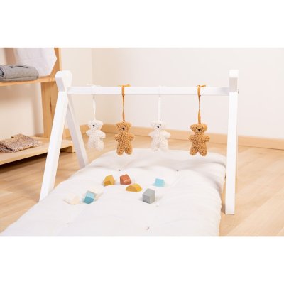 Arche d'éveil play gym tipi new white + 4 jouet pour arche teddy