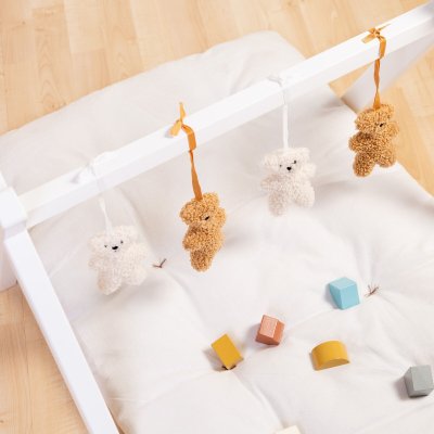 Arche d'éveil play gym tipi new white + 4 jouet pour arche teddy