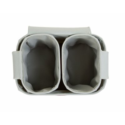 Lot de 3 paniers de rangement à suspendre gris