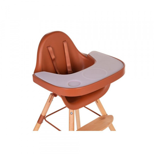 Les imparfaits - tablette de chaise evolu rouille en silicone Childhome