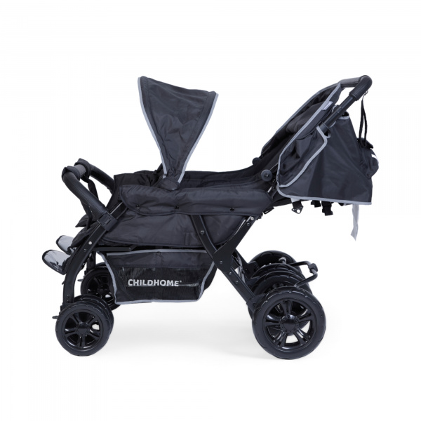 Poussette multiples quadruple noir Childhome