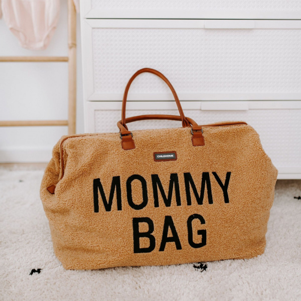 Sac à langer mommy bag teddy beige Childhome