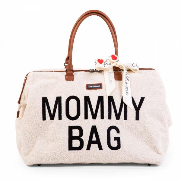 Sac à langer mommy bag canvas gris Childhome
